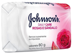 Sabonete Johnsons rosa e sandalo